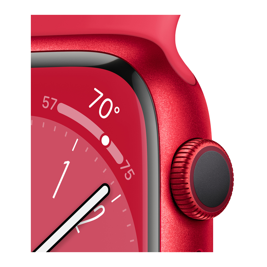 Apple Watch Series 8 45mm PRODUCT(RED) Aluminum Case with Red Sport Band- Фото 3