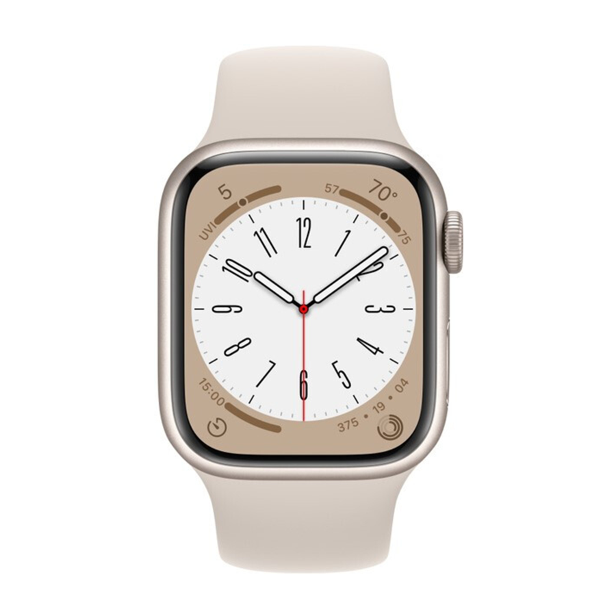 Apple Watch Series 8 45mm Starlight Aluminum Case with Starlight Sport Band- Фото 2