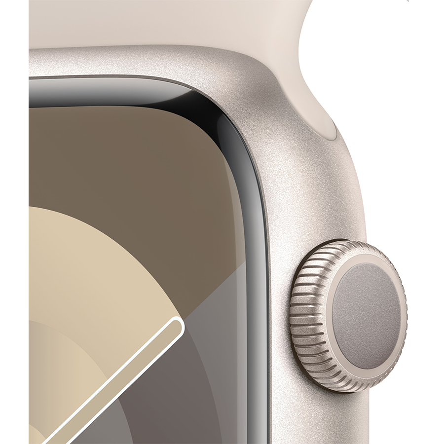 Apple Watch Series 9 45mm Starlight Aluminum Case with Starlight Sport Band- Фото 3
