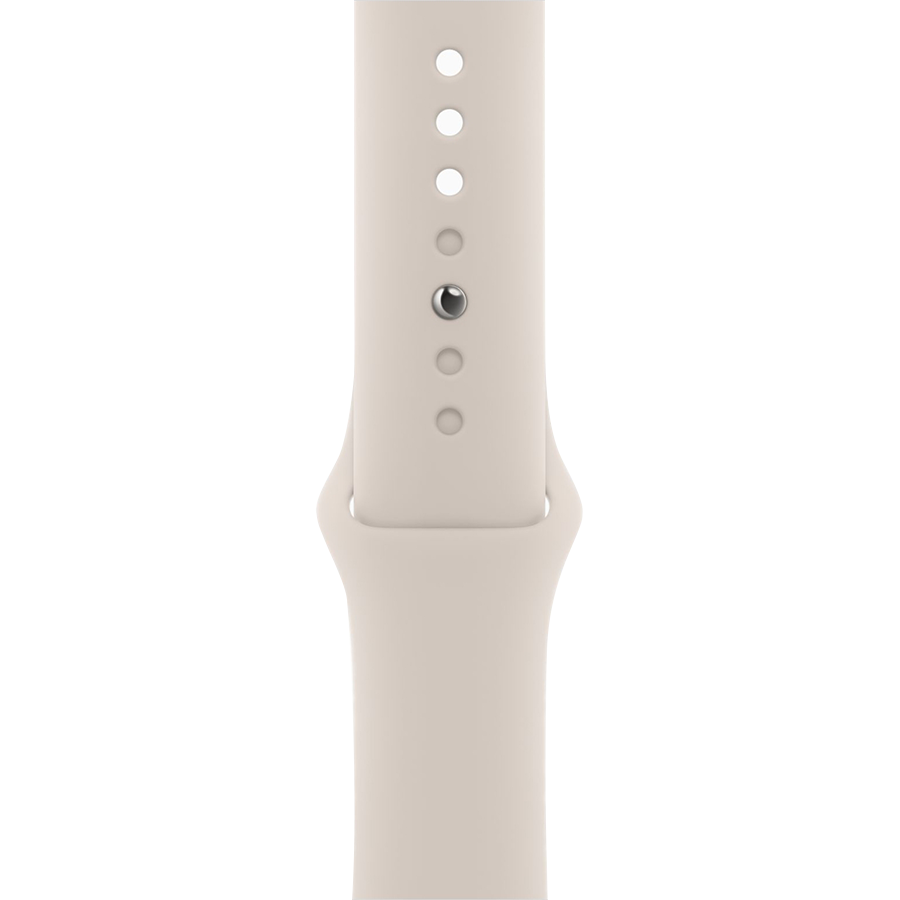 Apple Watch Series 9 45mm Starlight Aluminum Case with Starlight Sport Band- Фото 4