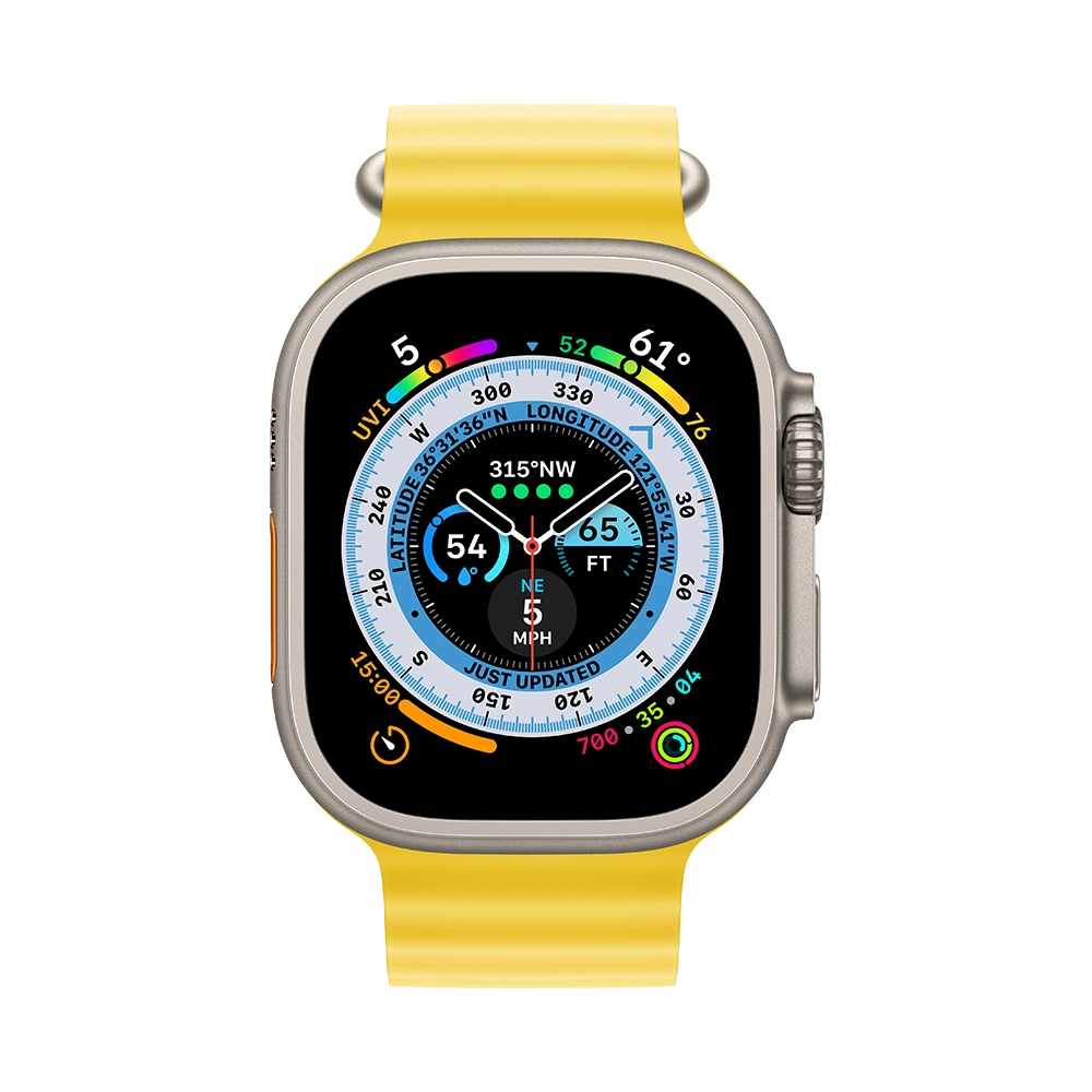 Apple Watch Ultra 49mm GPS + LTE Titanium Case with Starlight Alpine Loop- Фото 2