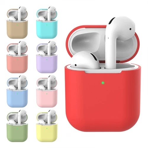Чохол Slim Silicon Case for AirPods 2 Deep purple- Фото 2