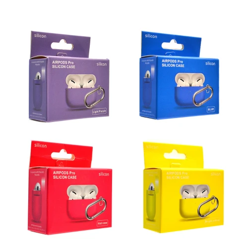 Чохол Soft Silicon Case for AirPods Pro з карабіном Green- Фото 3