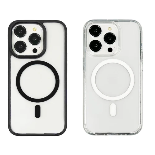 Чохол Spigen Ultra Hybrid for iPhone 14 with MagSafe Transparent